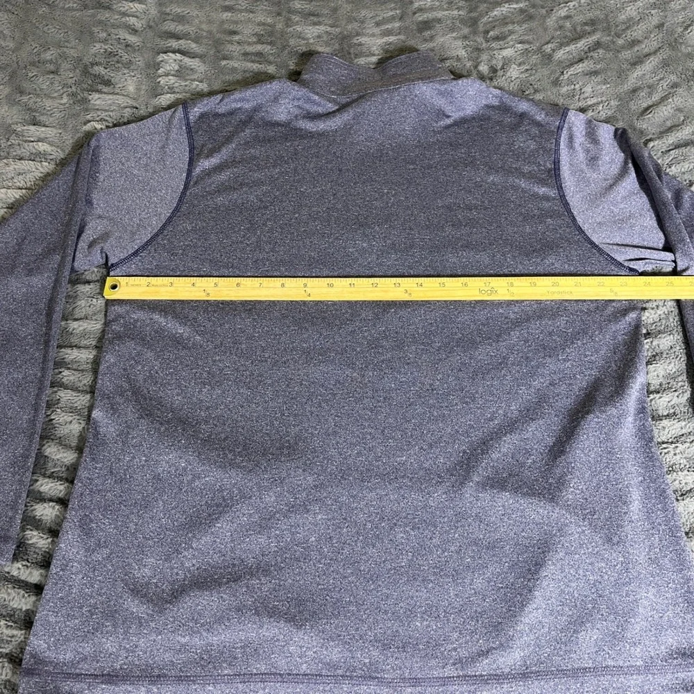 ProEdge NHL Colorado Avalanche Mens XL 1/4 Zip Pullover Heather Purple AP773